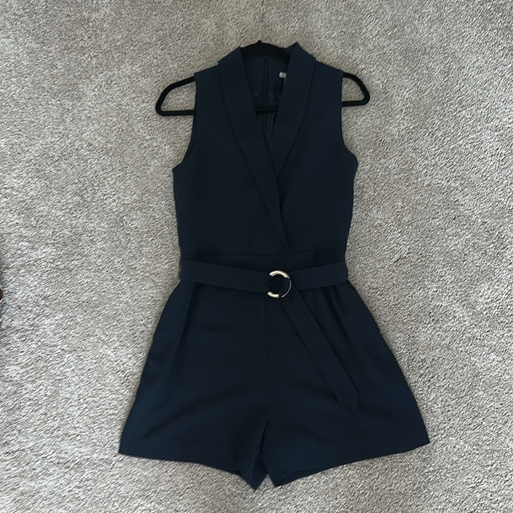 H&M Navy Sleeveless romper